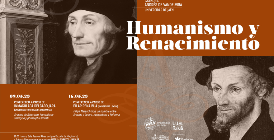 Cartel del ciclo de conferencias sobre 'Humanismo y Renacimiento'.