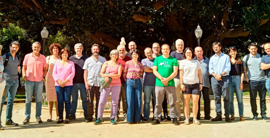Representantes de los nodos CLARIAH-ES en la reunión celebrada en Alicante en junio de este año.