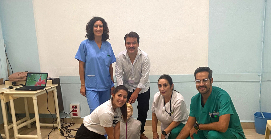 Profesorado de Enfermería de la UJA y equipo de Enfermería del Centro Penitenciario de Jaén.