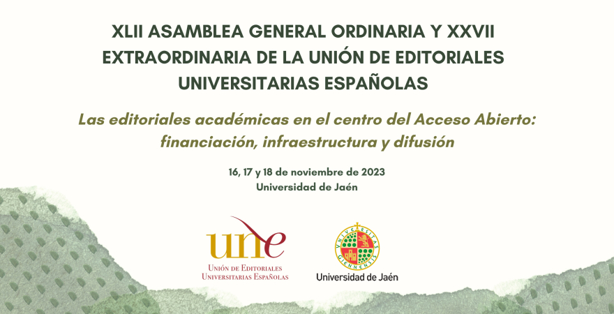 Cartel de la XLII Asamblea General de la Unión de Editoriales Universitarias Españolas.