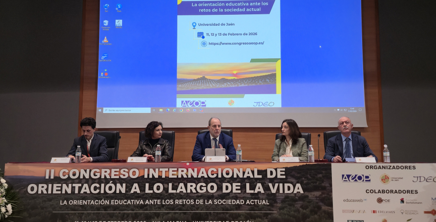 Intervención del Rector Nicolás Ruiz, en el acto inaugural del congreso.