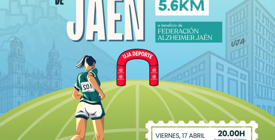 Cartel de la IX Carrera Solidaria de la UJA.