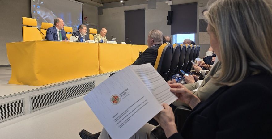 Inauguración de la I Jornada sobre Ciberseguridad.