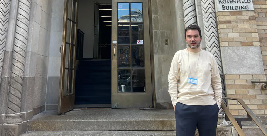 El investigador de la UJA Juan Miguel Martínez Galiano, en la Universidad de Columbia.