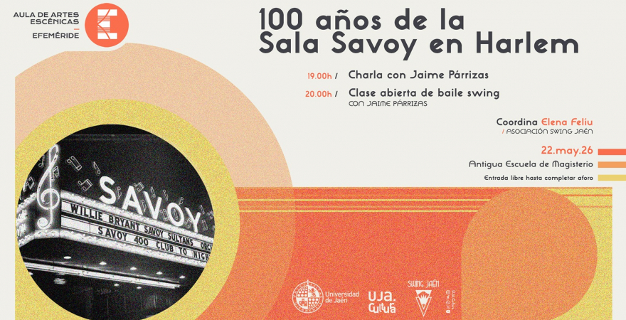 Cartel del evento ‘Savoy Ballroom: un hito en la historia del baile’.