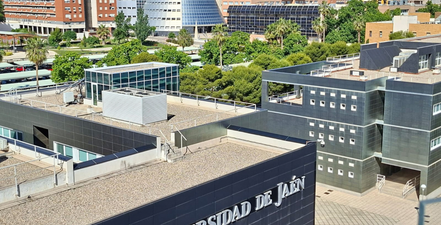 Vista aérea del Campus Las Lagunillas.