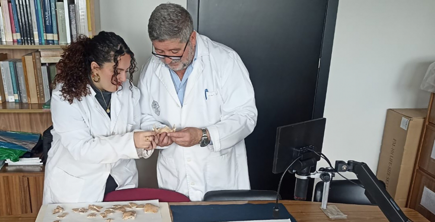 Los investigadores de la UJA Juan Carlos Castillo y Mª Ángeles Mora.