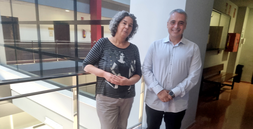 Los investigadores del proyecto Nieves J. Valencia y Nicolás Gutiérrez.