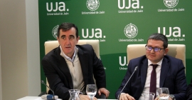 Nicolás Berlanga y Néstor Fernández, tras la rueda de prensa