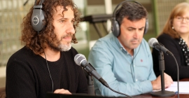 El Director de UniRadio Jaén, Julio Ángel Olivares. Foto: Álvaro Santiago.