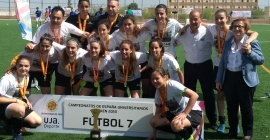 El equipo de la Universidad de Lleida de Fútbol 7