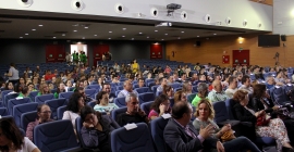 Público asistente a la conferencia de Pablo Pineda. Foto: Álvaro Santiago