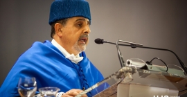Emilio Lozano, durante su discurso. Foto: Sitoh Ortega