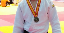 Eduardo Ordóñez, con la medalla de plata.