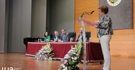 María Dolores Rincón, durante su intervención