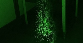 La técnica utilizada por los investigadores consiste en generar un plano con una fuente de iluminación láser.