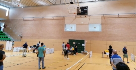 Pruebas realizadas en el Pabellón de Deportes Universitario de Jaén.
