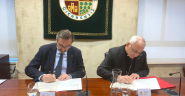 Firma de convenio entre la Universidad de Jaén y la Diócesis de Jaén.