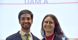 Juanjo García Amorós y María Cuesta, Campeones del Regional (y Mejor Orador).