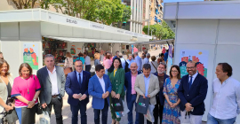 Autoridades y representantes institucionales, en la inauguración de la 36ª Feria del Libro de Jaén.