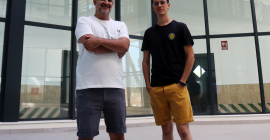 Antonio Manzaneda, coordinador del proyecto Soil O-live (izquierda) y el investigador y técnico del proyecto, Víctor Valenzuela.