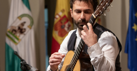 Antonio Lo Riso, durante el concierto. Foto: Fernando Mármol.