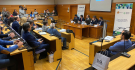 Intervención del Rector en la presentación de la Cátedra Pieralisi-UJA.