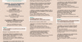 Portada B del tríptico informativo del ciclo de conferencias Comienza el ciclo de conferencias ‘Abderramán II y la capitalidad de Jaén (825-2025)’.