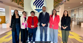 Reunión en el Tecnológico de Monterrey.