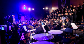 Orquesta y Coro de la Universidad de Jaén, en el Aula Magna.
