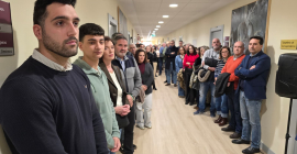 Asistentes al homenaje dado a Antonio Martínez