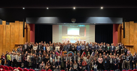 Representantes de las 9 universidades participantes en el encuentro celebrado en Salerno
