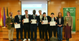 Entrega de reconocimientos, con motivo del VI Torneo Interno ‘Universidad de Jaén’, organizado por el Aula de Debate de la UJA