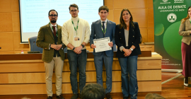 Entrega de reconocimientos, con motivo del VI Torneo Interno ‘Universidad de Jaén’, organizado por el Aula de Debate de la UJA