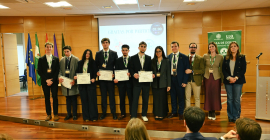 Entrega de reconocimientos, con motivo del VI Torneo Interno ‘Universidad de Jaén’, organizado por el Aula de Debate de la UJA