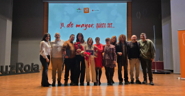 Equipo de Abecedario Solidario 2025. De izquierda a derecha, Raquel Caballero Águila, Roberto Torres Delgado, Felipe García Vacas, Trinidad Alonso Moya, Lina Vico Montávez, Carmen Sánchez Morillas, Rosario Sabariego, Anabel Gámez Cabrera, Julio Ángel Olivares Merino, José Antonio Ruiz Eliche y Álvaro García Conde