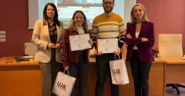 Mª Rosa Vallecillo, María Fernández Martínez, Daniel González Pérez y Mª Teresa Pérez Giménez.