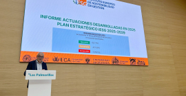 Intervención del director del iESG, el catedrático de la UJA José Moyano.