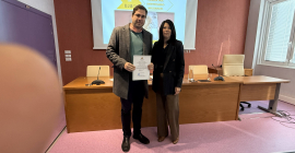 Reconocimiento al PDI colaborador Domingo Fernández.