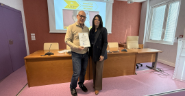 Reconocimiento al PDI colaborador Lucas Cañas.