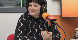 Carmen Rueda Galán, en el estudio de UniRadio Jaén