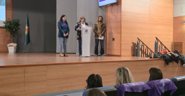 Intervención de Pilar Fernández Pantoja en el acto de bienvenida al alumnado.