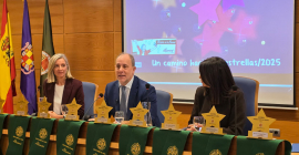 Intervención del Rector, antes de la entrega de los reconocimientos.