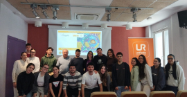Participantes en el programa especial de UniRadio Jaén emitido con motivo del Día Internacional de las Matemáticas.