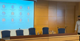 Celebración de las 'II Jornadas de Sinergias para la Colaboración Estratégica entre Unidades de Investigación del INUO', en el Salón de Grados del edificio A3 del Campus Las Lagunillas