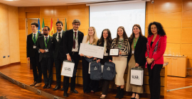 Acto de entrega de premios.
