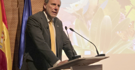El Rector Nicolás Ruiz, en la inauguración del congreso.