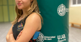 La luchadora y estudiante de la UJA, Elena Torres.
