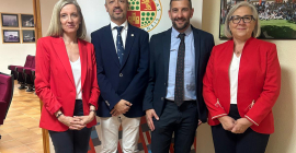 Mª Teresa Pérez, Francisco Roca, Rafael Moreno y Nuria Ruiz.
