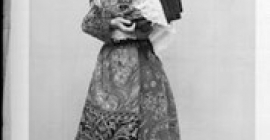 Imagen del traje de charra hecha entre 1910 y 1950.